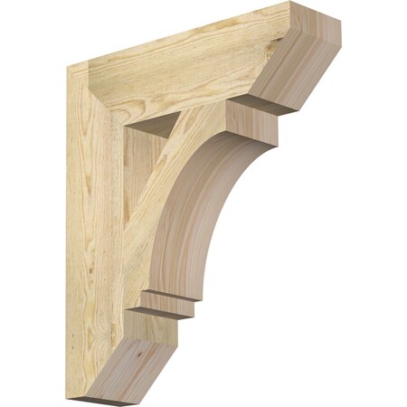 Ekena Millwork Imperial Slat Rough Sawn Bracket, Douglas Fir, 6"W x 22"D x 26"H BKT06X22X26IMP06RDF
